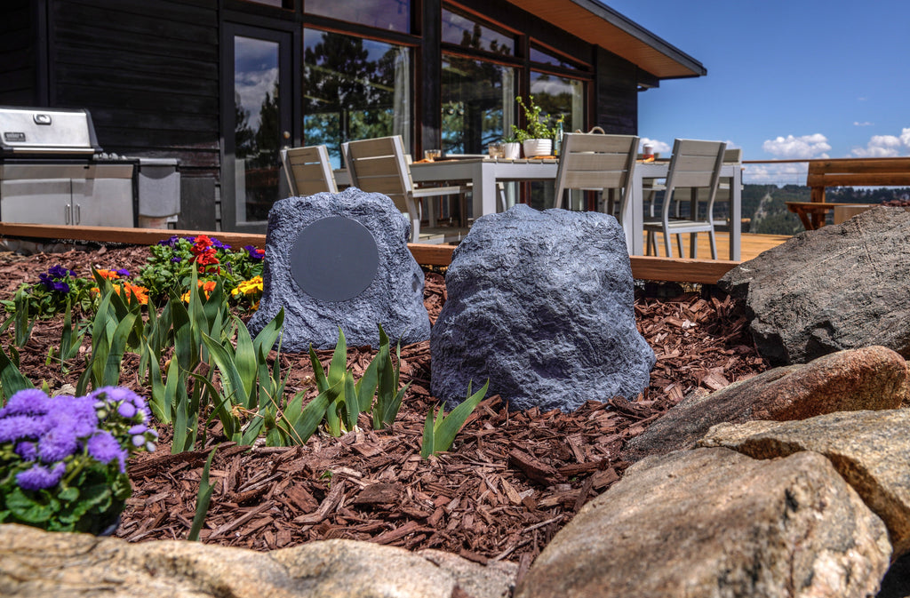 Wireless Rechargeable Bluetooth® Outdoor Rock Speakers