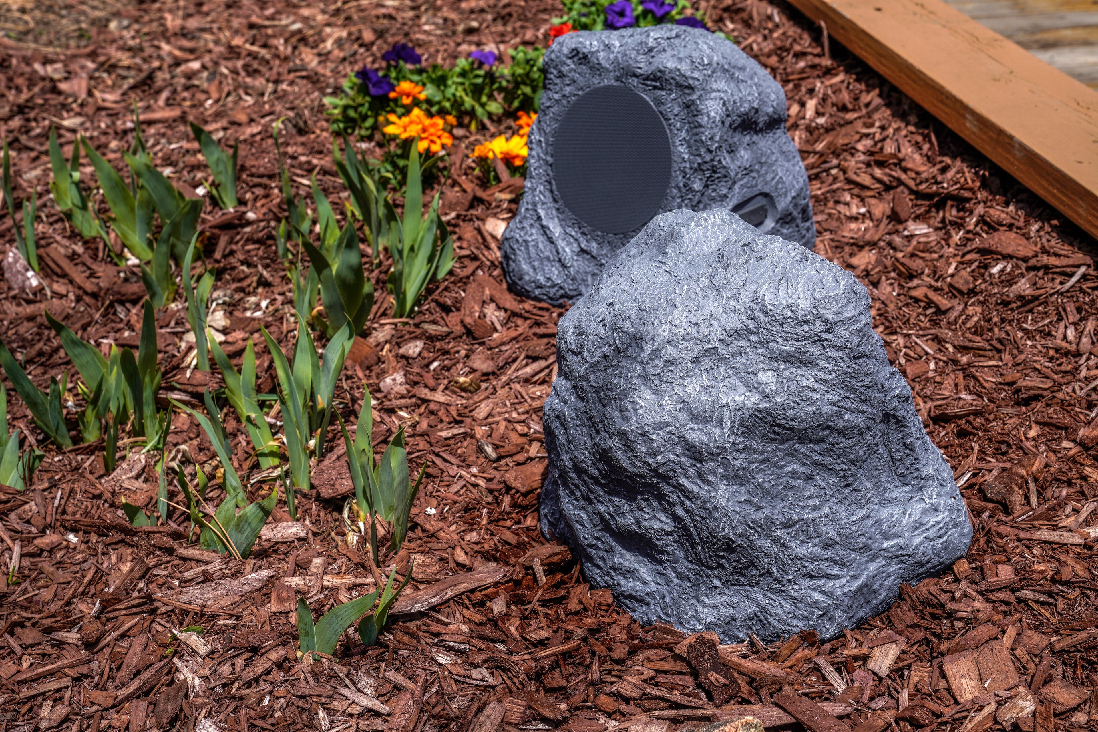 Wireless Rechargeable Bluetooth® Outdoor Rock Speakers