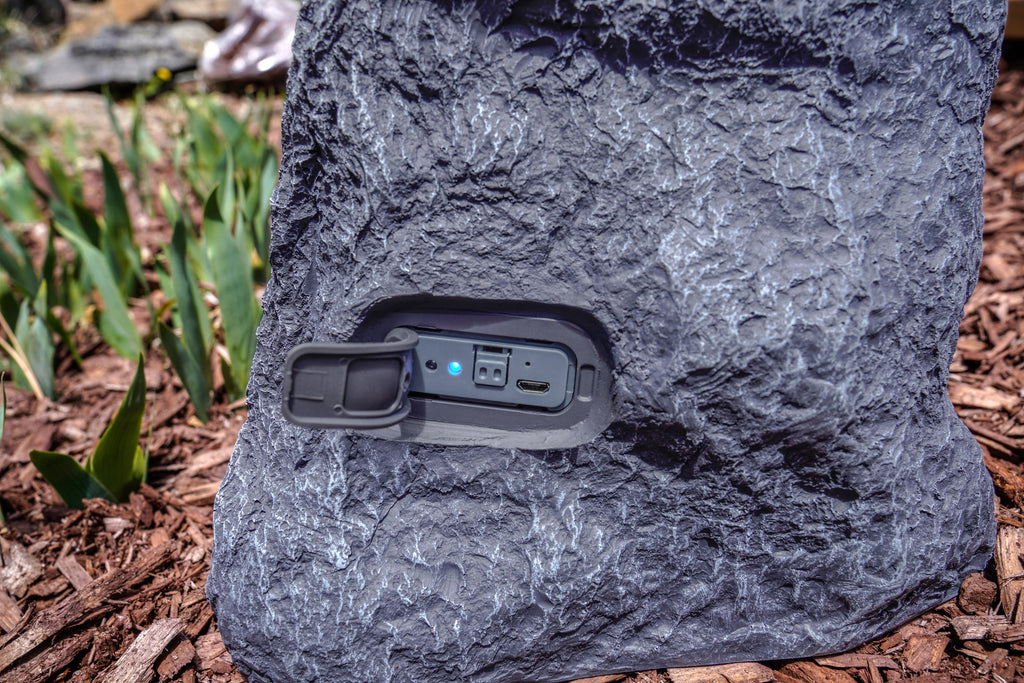 Wireless Rechargeable Bluetooth® Outdoor Rock Speakers