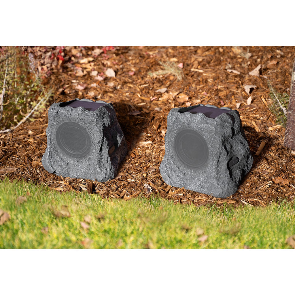Solar Charging Bluetooth® Outdoor Rock Speakers