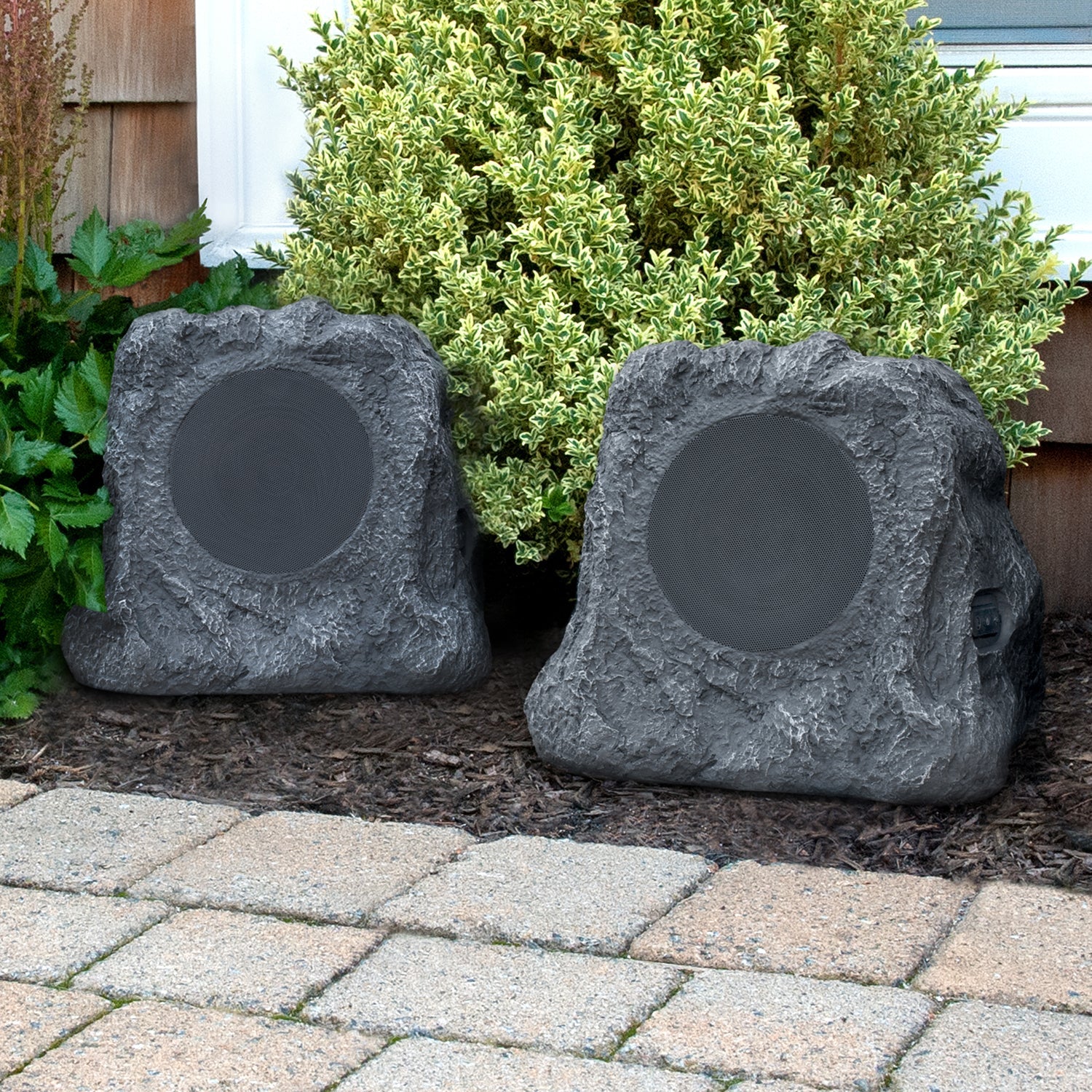 Solar Charging Bluetooth® Outdoor Rock Speakers