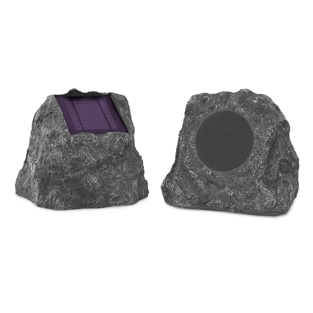 Solar Charging Bluetooth® Outdoor Rock Speakers