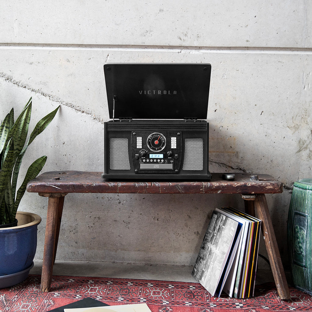 Navigator 8-in-1 Wood Record Player