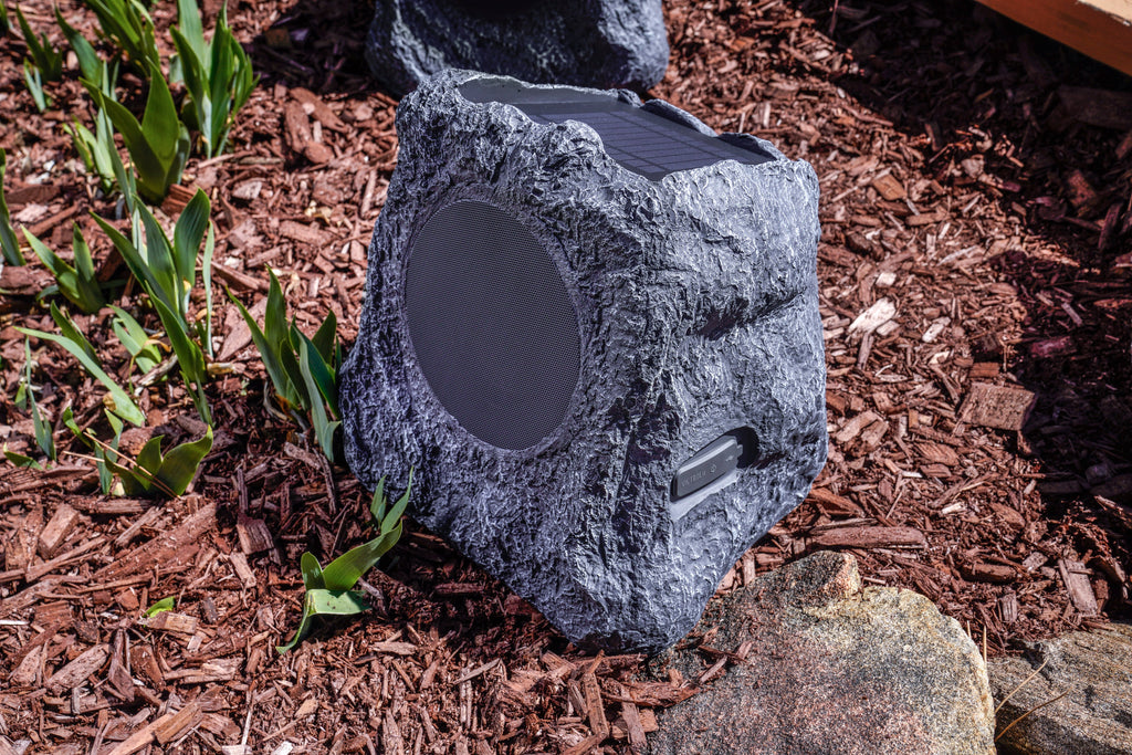 Solar Charging Bluetooth® Outdoor Rock Speakers