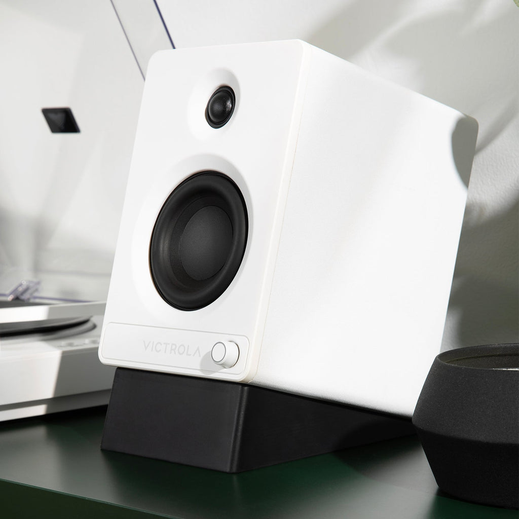 Angled Bookshelf Speaker Stands - Pair