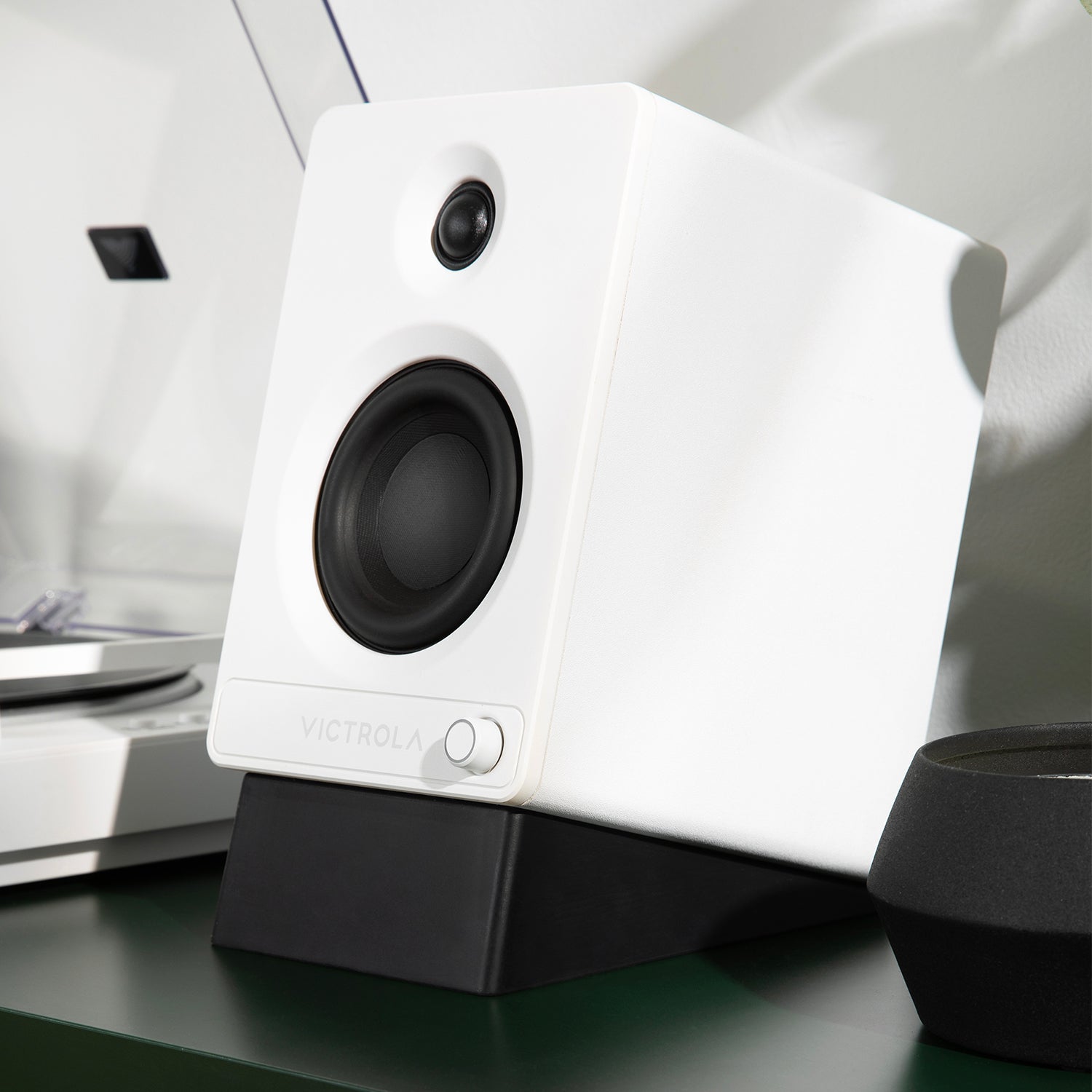 Angled Bookshelf Speaker Stands - Pair