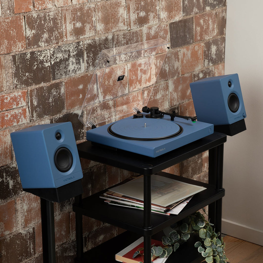 Angled Bookshelf Speaker Stands - Pair