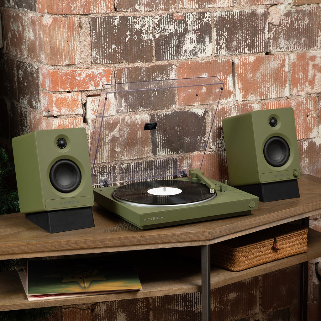 Angled Bookshelf Speaker Stands - Pair