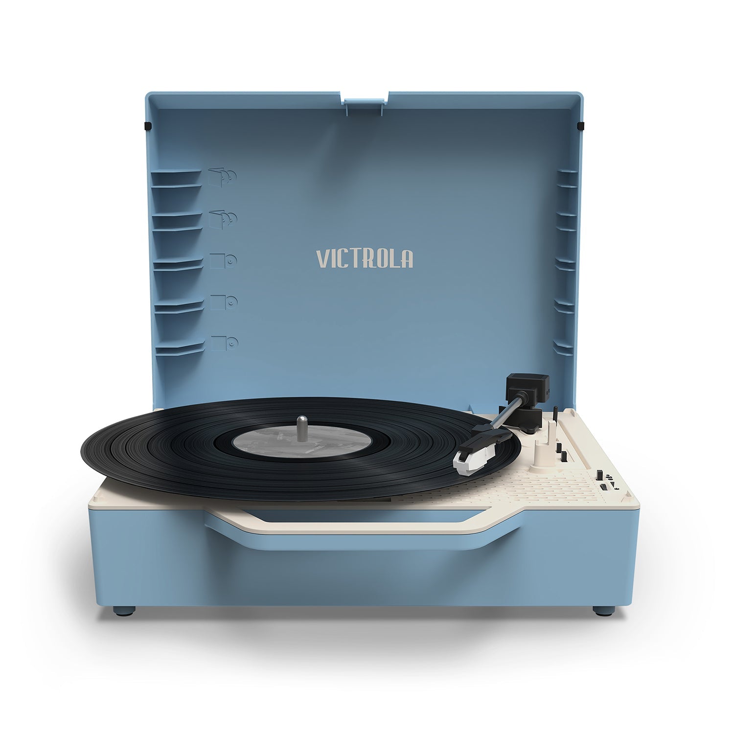 Re-Spin Suitcase Record Player - Blue