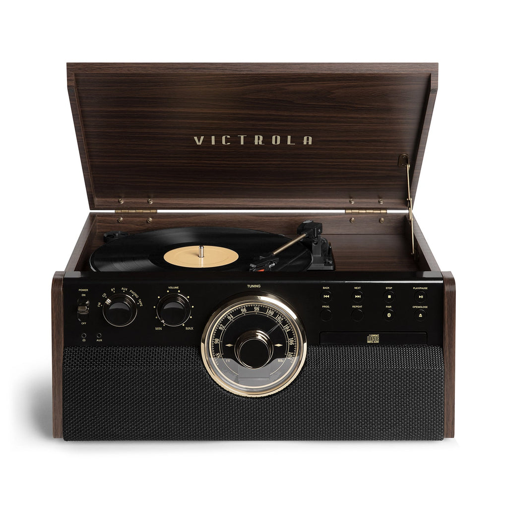 Empire 6-in-1 Wood Record Player
