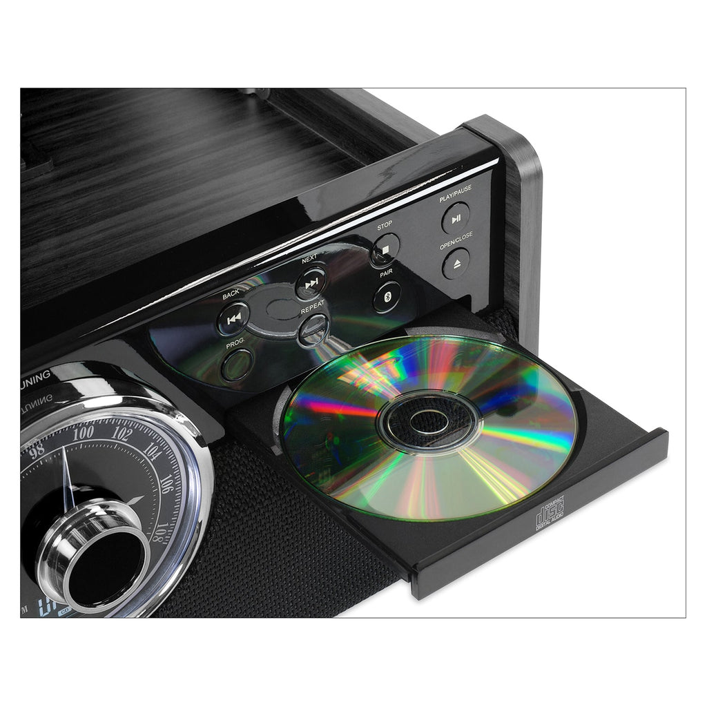 Empire 6-in-1 Wood Record Player