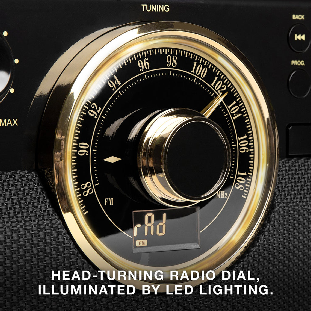 Empire 6-in-1 Wood Record Player