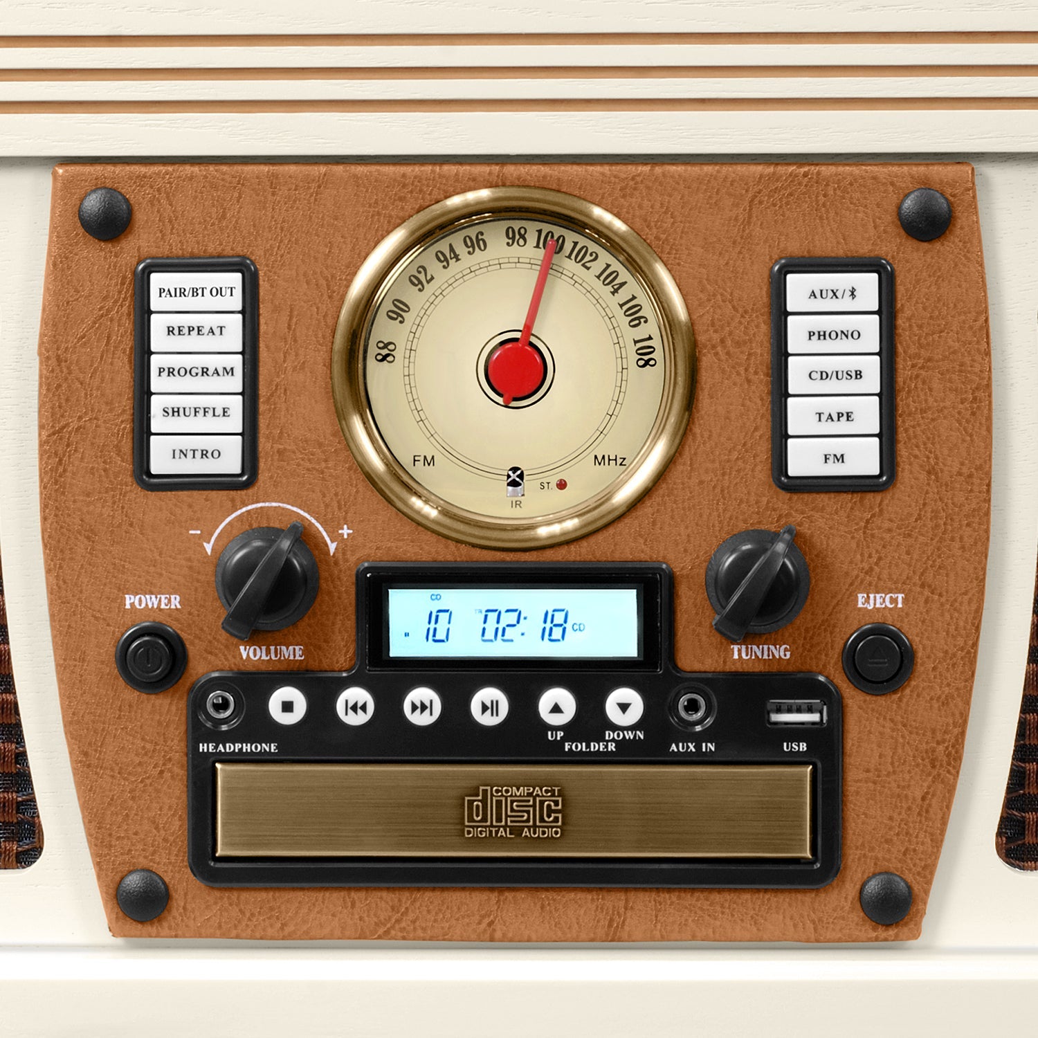 Navigator 8-in-1 Wood Record Player