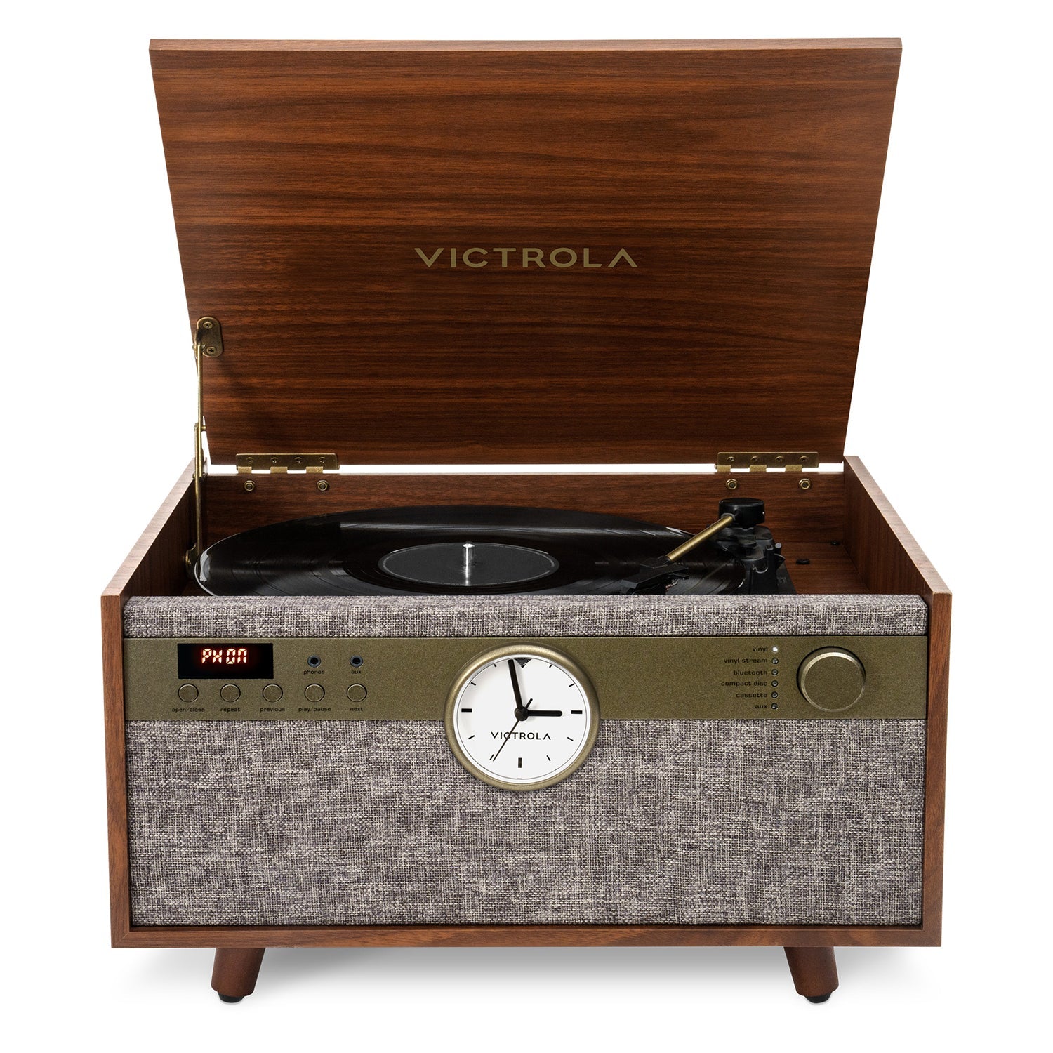 Century Signature+ 6-in-1 Wood Record Player